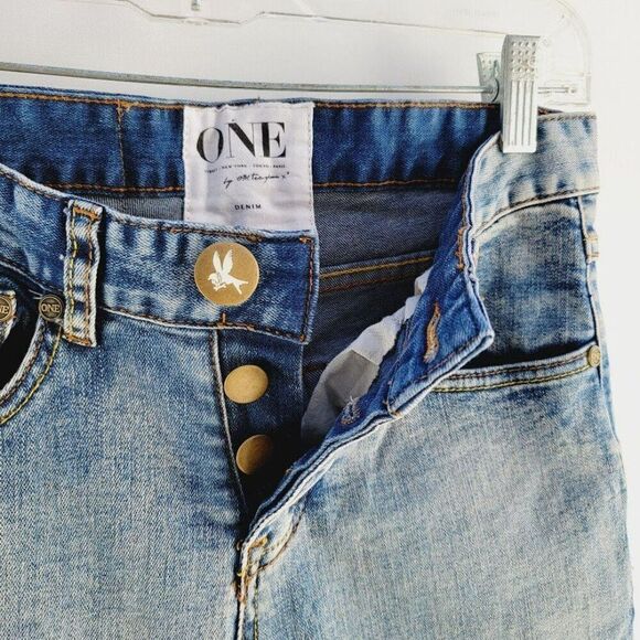 One Teaspoon Size 22 Yard Birds Mid Rise Skinny Long Length Button Fly Jean - Picture 12 of 12